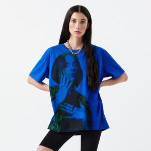 Cropp - Tričko s potlačou Billie Eilish - Modrá vyobraziť