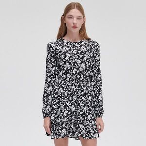 Cropp - Šaty s kvetinovým vzorom - Čierna vyobraziť