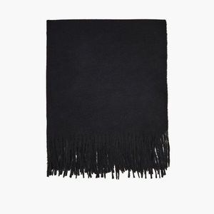 Cropp - Hladký šál so strapcami - Čierna vyobraziť