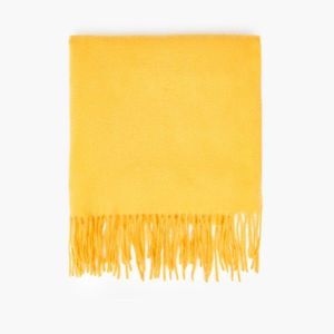Cropp - Hladký šál so strapcami - Žltá vyobraziť