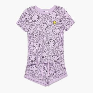 Cropp - Dvojdielne pyžamo Smiley® - Purpurová vyobraziť