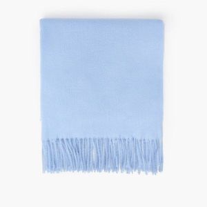 Cropp - Hladký šál so strapcami - Modrá vyobraziť