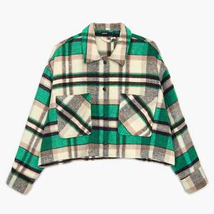 Cropp - Oversize károvaná košeľa - Zelená vyobraziť