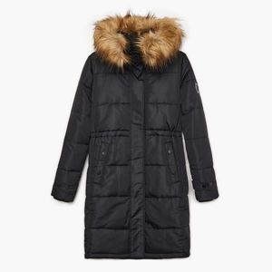 Cropp - Kabát s kapucňou - Čierna vyobraziť