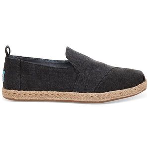 Toms Alpargatas Black Washed Canvas Deconstructed-4.5UK čierne 10009834-4.5UK vyobraziť