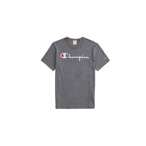 Champion Script Logo Crew Neck T-Shirt-XL šedé 210972-F19-EM519-XL vyobraziť