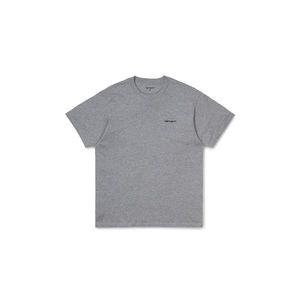Carhartt WIP S/S Script Embroidery T-Shirt Grey Heather-L šedé I025778_V6_91-L vyobraziť