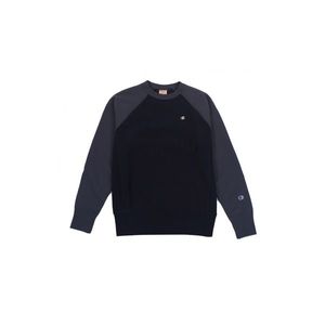 Champion Colour Block Reverse Sweatshirt-XL modré 214918-F20-BS501-XL vyobraziť