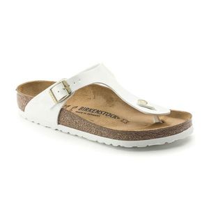 Birkenstock Gizeh BF Patent White Narrow Fit 7 biele 1005300-7 vyobraziť