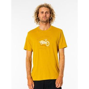 Žlté pánske tričko s potlačou Rip Curl vyobraziť