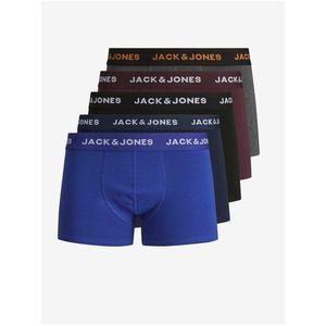 Boxerky pre mužov Jack & Jones - čierna, tmavomodrá, sivá, vínová vyobraziť