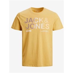 Tričká s krátkym rukávom pre mužov Jack & Jones - svetlohnedá vyobraziť