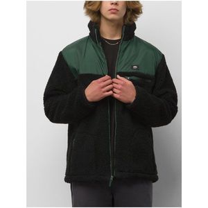 Zeleno-čierna pánska bunda z umelého kožúšku VANS Wagner vyobraziť