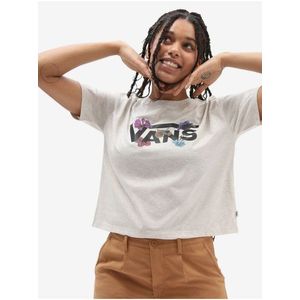 Krémové dámske tričko s potlačou VANS Sparse Flower vyobraziť