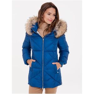 Modrá zimná bunda/vesta vyobraziť