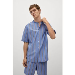 Pyžamová košeľa Mango Man pánska, vzorovaná vyobraziť