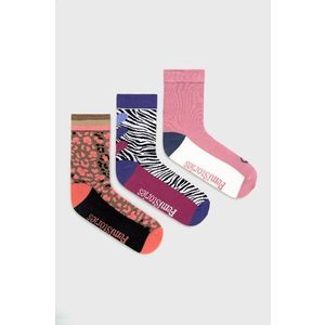 Ponožky Femi Stories dámske, ružová farba vyobraziť