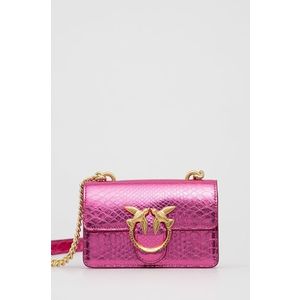 Kožená kabelka Pinko ružová farba vyobraziť