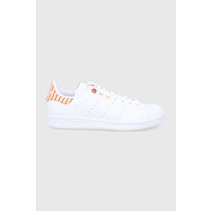Topánky adidas Originals H03196 biela farba, na plochom podpätku vyobraziť