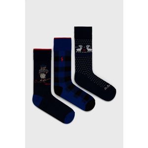 Ponožky Polo Ralph Lauren pánske, tmavomodrá farba vyobraziť