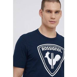 Bavlnené tričko Rossignol tmavomodrá farba, s potlačou vyobraziť