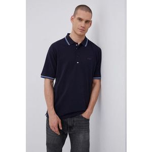 Bavlnené polo tričko Lee Cooper tmavomodrá farba, jednofarebné vyobraziť