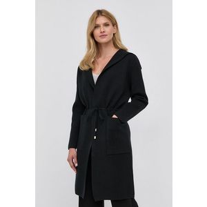 Kabát Morgan dámsky, čierna farba, prechodný, bez zapínania vyobraziť