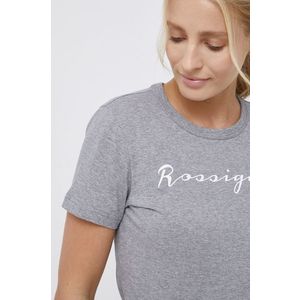 Bavlnené tričko Rossignol šedá farba vyobraziť