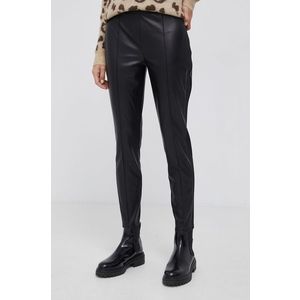Nohavice Calvin Klein dámske, čierna farba, jednofarebné vyobraziť