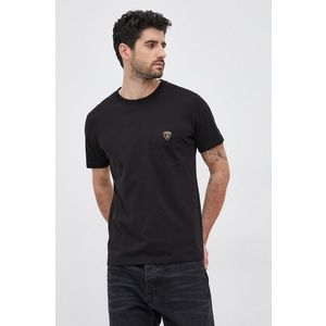 Tričko LAMBORGHINI pánske, čierna farba, jednofarebné vyobraziť