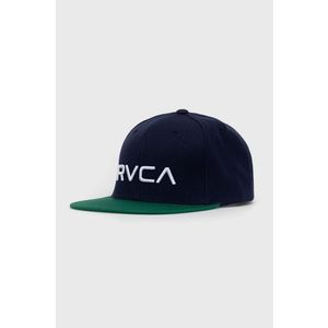 Čiapka RVCA tmavomodrá farba, s nášivkou vyobraziť