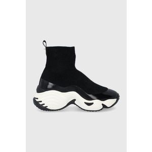 Topánky Emporio Armani čierna farba, na platforme vyobraziť