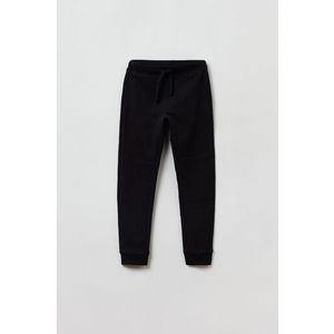 Detské nohavice OVS čierna farba, jednofarebné vyobraziť