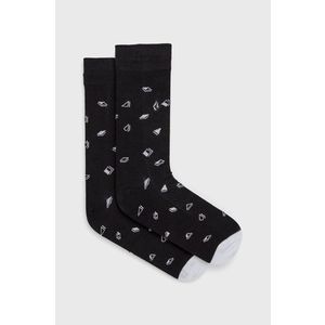 Ponožky Volcom pánske, čierna farba vyobraziť