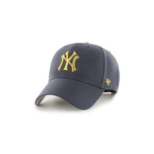 Čiapka 47brand MLB New York Yankees tmavomodrá farba, s nášivkou vyobraziť
