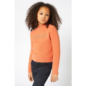 Detský sveter Guess oranžová farba, ľahký vyobraziť