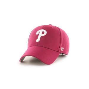 Čiapka 47brand MLB Philadelphia Phillies červená farba, s nášivkou vyobraziť