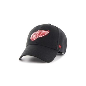 Čiapka 47brand NHL Detroit Red Wings čierna farba, s nášivkou vyobraziť