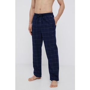 Bavlnené pyžamové nohavice Polo Ralph Lauren tmavomodrá farba, vzorované vyobraziť