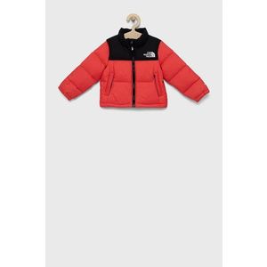 Detská páperová bunda The North Face ružová farba vyobraziť