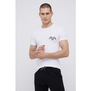 Tričko a kozmetická taštička Emporio Armani Underwear biela farba, s potlačou vyobraziť