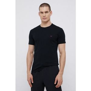 Bavlnené tričko Emporio Armani Underwear bordová farba, s potlačou vyobraziť