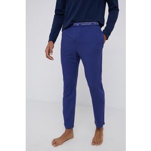 Pyžamové nohavice Calvin Klein Underwear pánske, tmavomodrá farba, jednofarebné vyobraziť