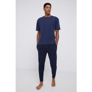 Pyžamové nohavice Calvin Klein Underwear pánske, tmavomodrá farba, vzorované vyobraziť