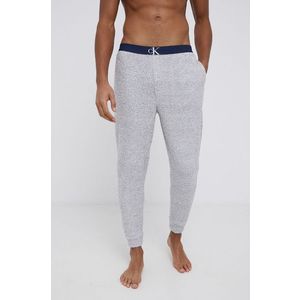 Pyžamové nohavice Calvin Klein Underwear pánske, šedá farba, vzorované vyobraziť