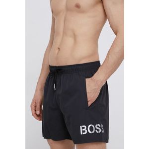 Plavkové šortky Boss čierna farba vyobraziť