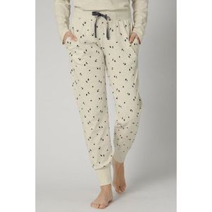 Svetlobéžové vzorované pyžamové nohavice Mix & Match vyobraziť