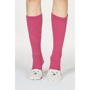 Červené vzorované ponožky Ella Christmas Pudding Socks vyobraziť