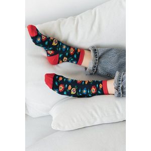 Tmavomodré kvetované ponožky 118 vyobraziť