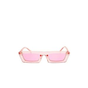 Jeepers Peepers Baby Pink Retro Narrow Rectangle Frames Sunglasses - UNI vyobraziť